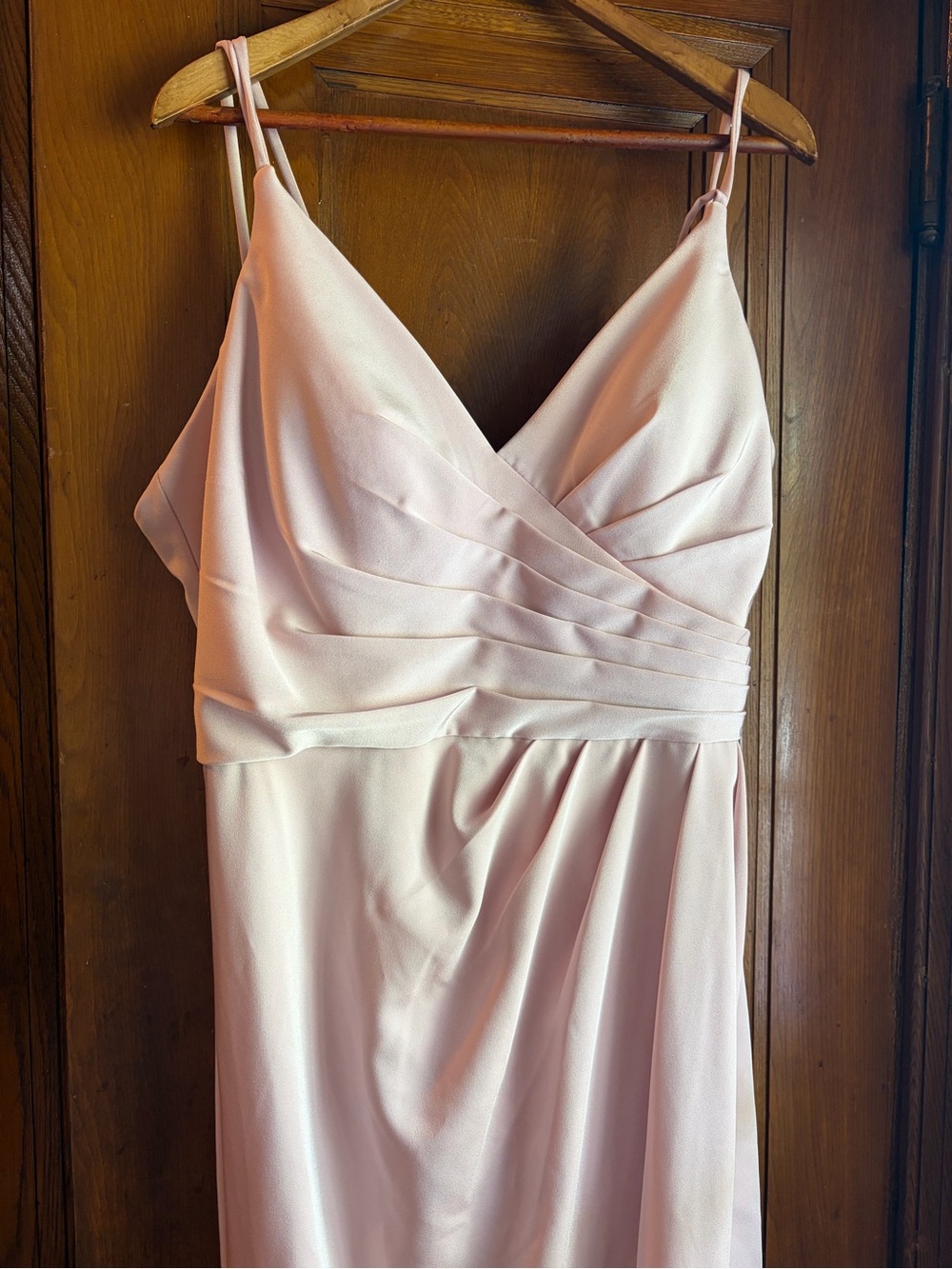 Blush Satin Dress
